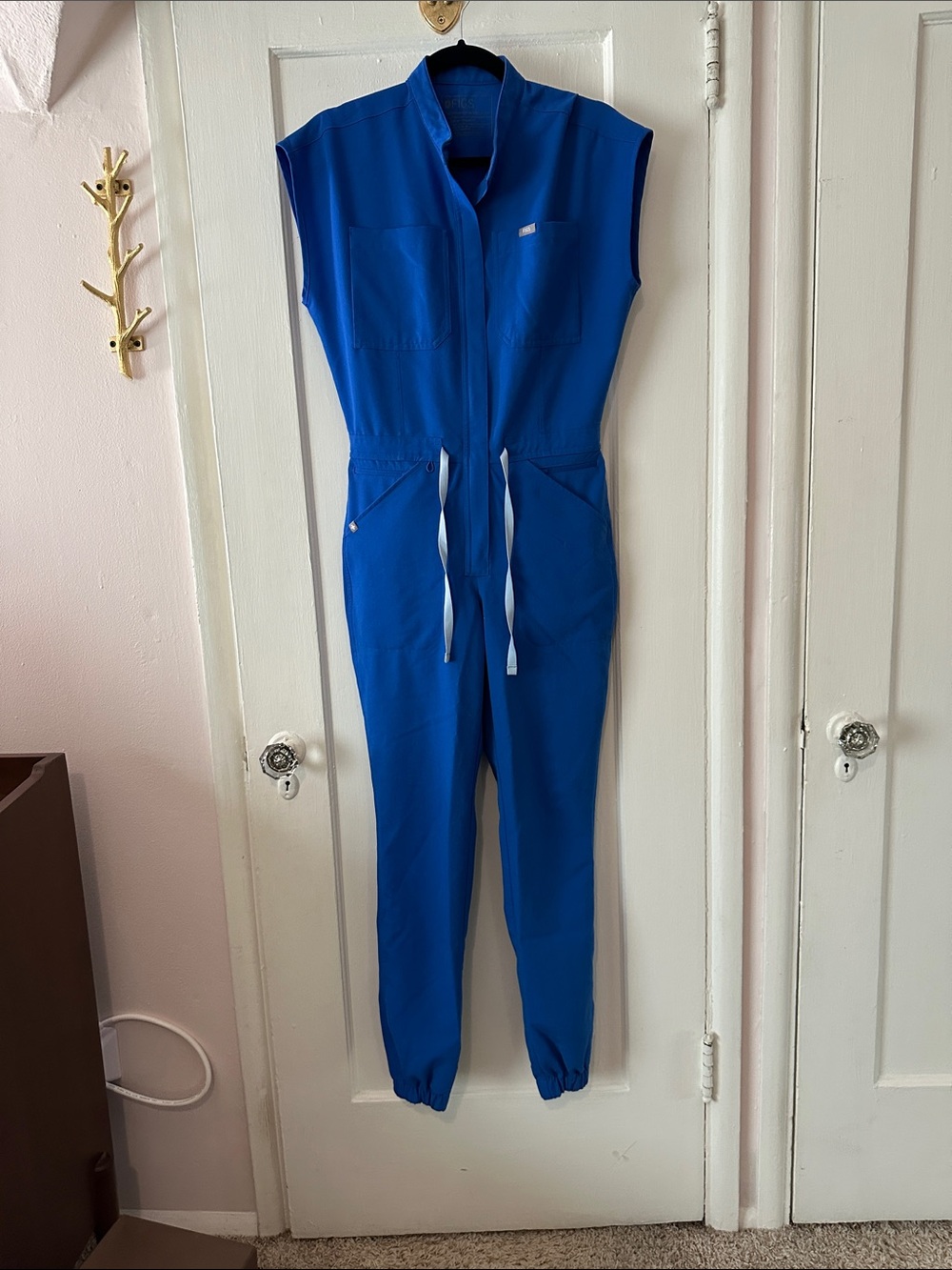 Figs Rafaela Jogger Scrub jumpsuit in Royal Blue size XS
